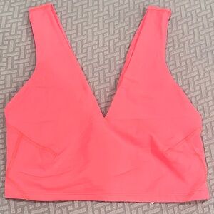 Free People Movement Never Better Crop Tank Top | Color: Bright Coral | NEW/NWOT